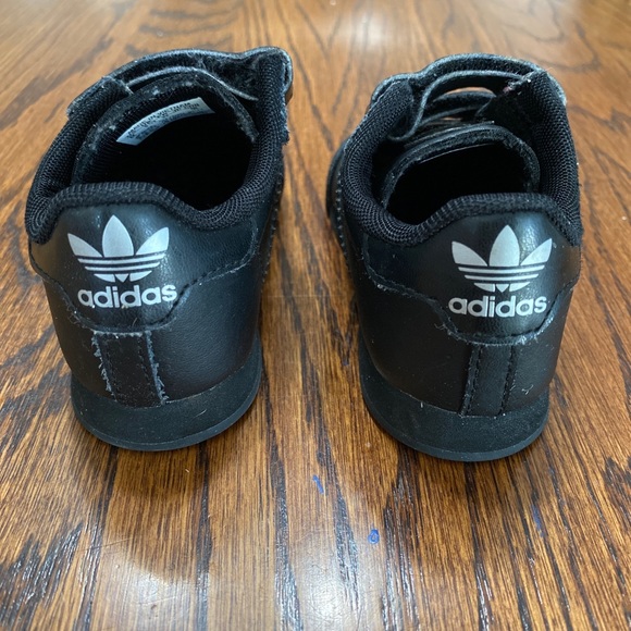 Adidas Toddler Baby Samoa Black On Black Sneakers, Size 6 - Picture 4 of 7